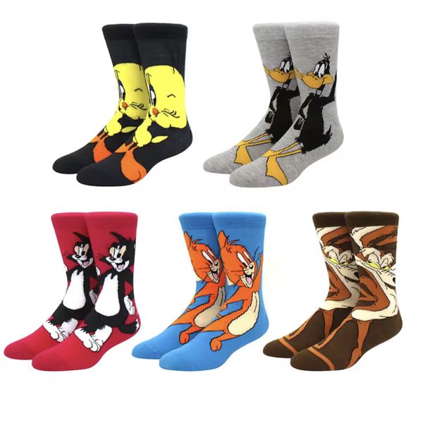 Looney Tunes Cartoon Animation Socks 5 Pairs