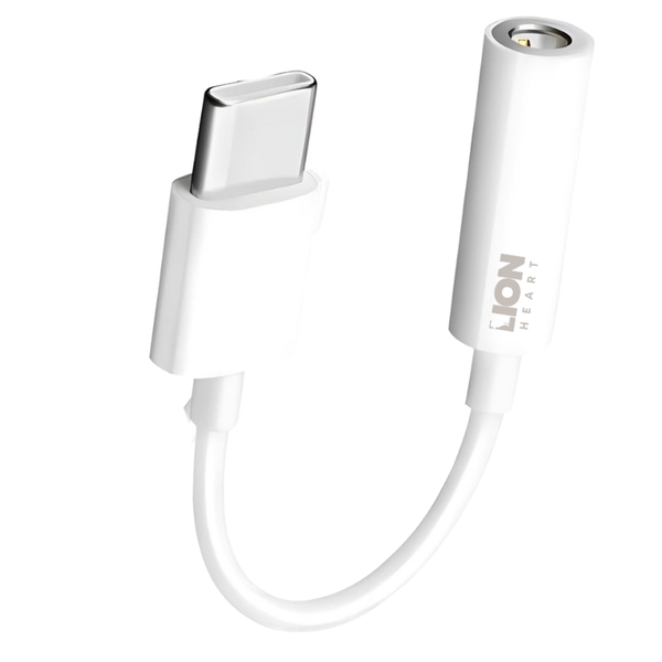 LH USB Type C to 3.5mm Female Headphone Jack Adapter Cable Cord - White