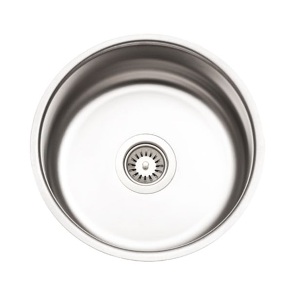 AS18 Linen Stainless Steel Sink Round 380Mm | Under Mount