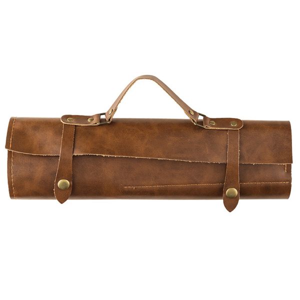 Kitchen Travel &amp; Storage Professional Chef Knife Leather Roll Bag (60cm)