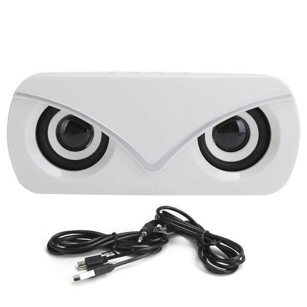 Sada V6 Bluetooth Dual Loudspeaker HiFi Sound Quality Audio Speaker White