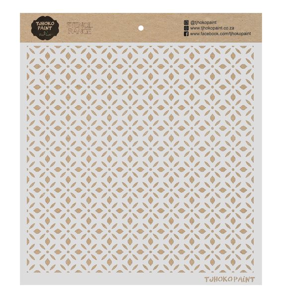 Tjhoko Paint Stencil - 30x30cm - Geometrical Pattern 5