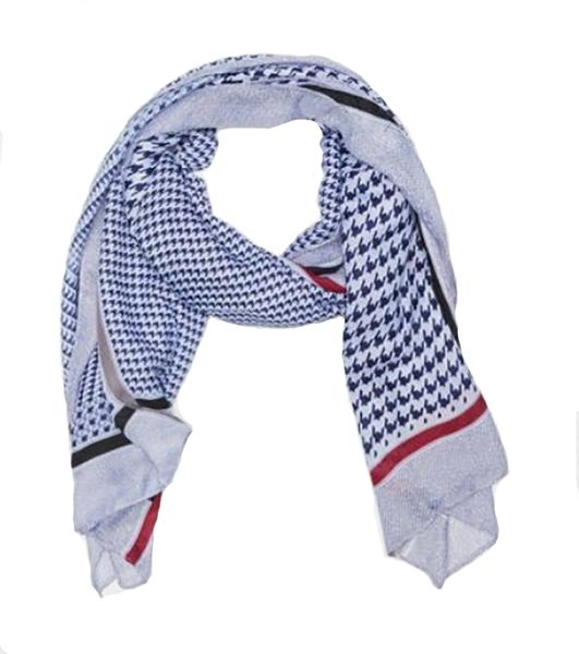 UB CreativeHoundstooth Scarf - Blue