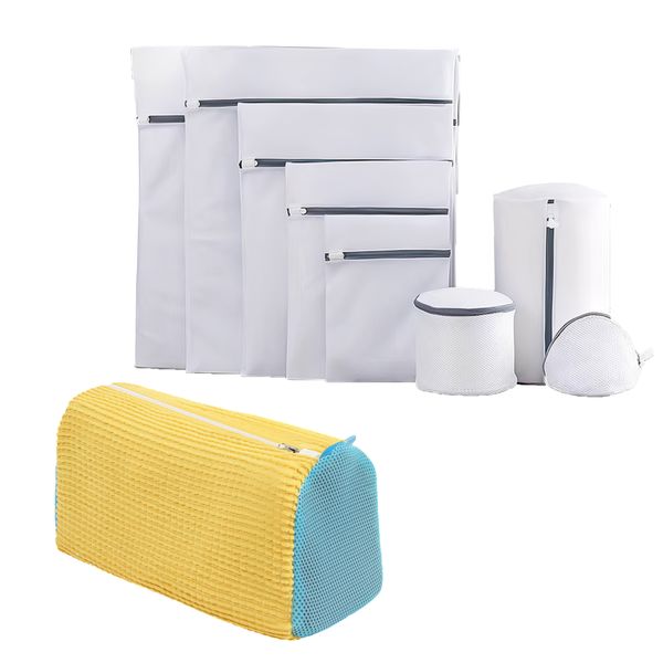 9Pcs Laundry Bags And Shoe Cleaning Bags,Washing Machine Garment Bag