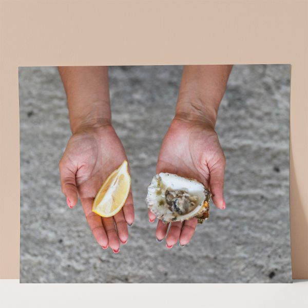 Oyster and Lemon Wall Print