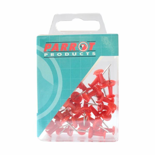 Push Pins (Boxed 30 - Red) Pack of 5