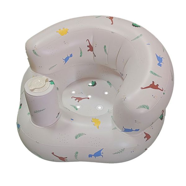 Inflatable Baby Floor Seat Chair Sofa with Built-in Air Pump for Sitting Up