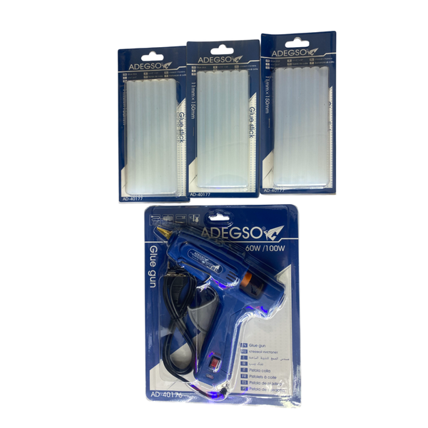 ADEGSO - Hot Glue Gun with 36 Glue Sticks - 11mm x 150mm
