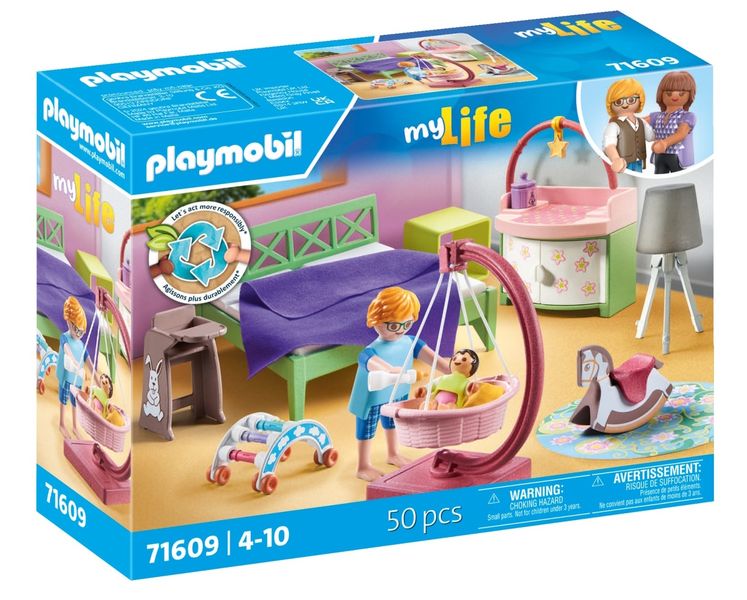 Playmobil My Life - Bedroom with Baby Corner Set - 50 Pieces