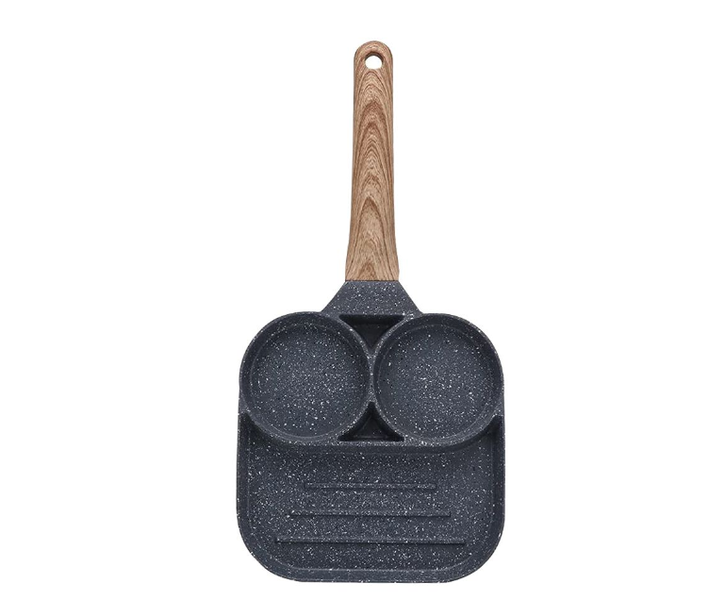 Frying Grill Pan Burgers and Bacon Suitable for Gas Stove MLx1