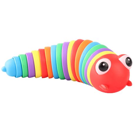 Superior Quality 3D Wriggly Rainbow Worm Fidget Toy