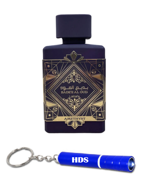 Bade'e Al Oud Amethyst by Lattafa - 100ml with HDS Torch