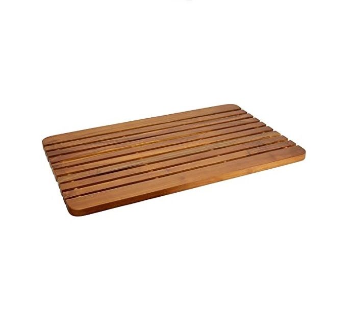 Natural NonSlip Bamboo Wood Bath Mat Bathroom Shower Spa Pool and Tub