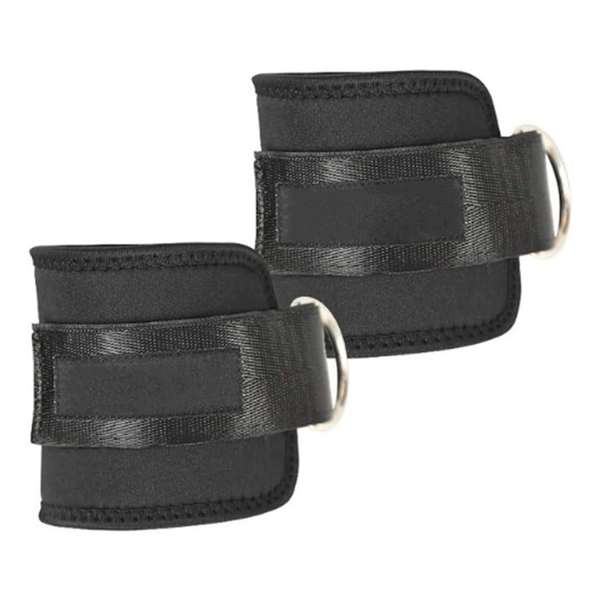 Thick Fitness Ankle Straps with D Ring for Gym Sports Training - 5mm (2 Piece)
