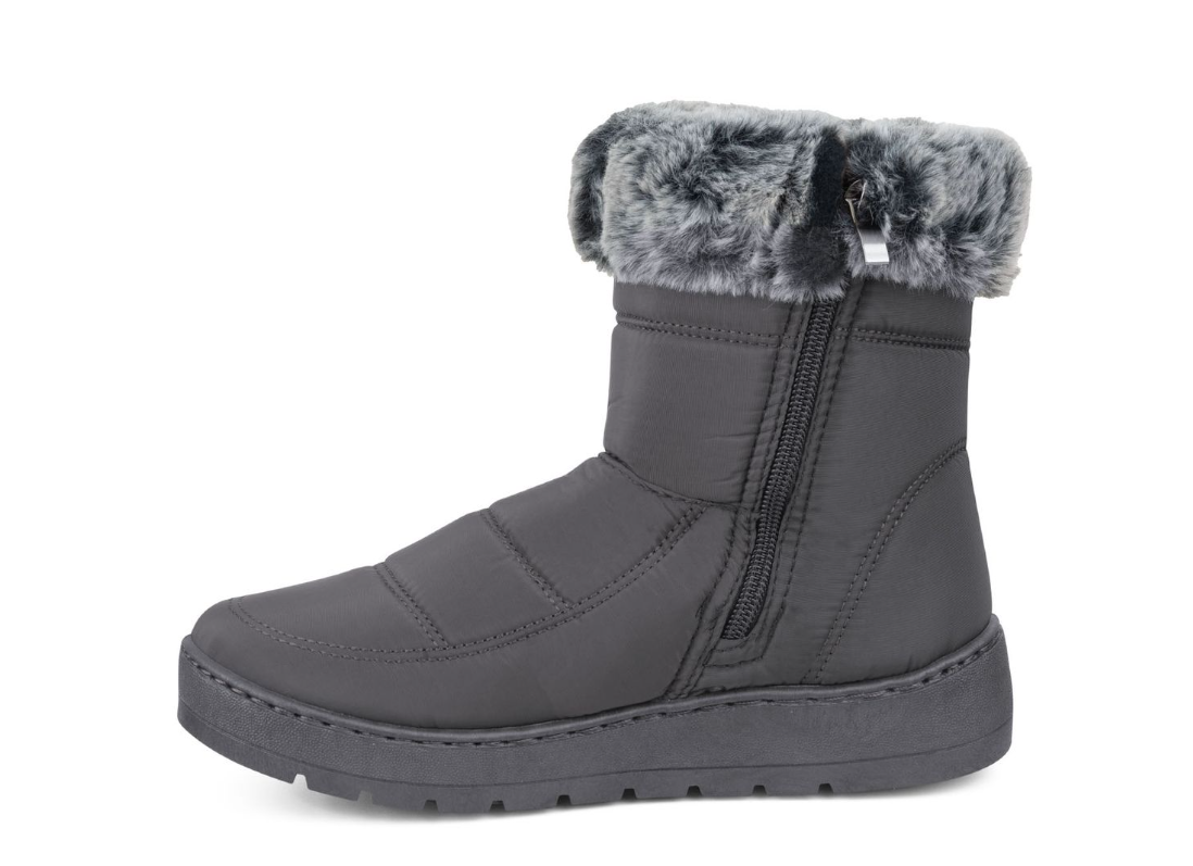 Ladies Cozy Snow Boots with Fur Lining and Side Zipper | Shop Today ...