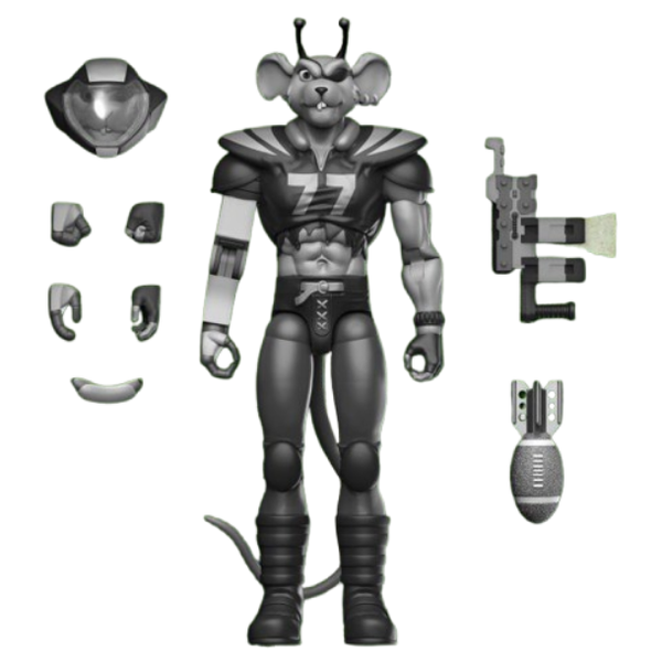 Modo Biker Mice From Mars Sports Bros PX Black &amp; White Figure