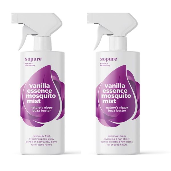 SoPure Natural Eco-Friendly Vanilla Essence Mosquito Mist 250ml (2 PACK)