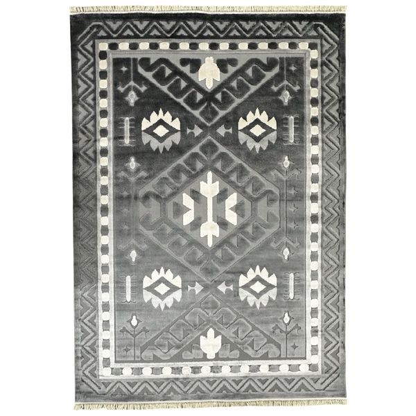 ROYAL RUGS - High Quality Grey Large Size Modern Area Rug - 340 x 240 cm