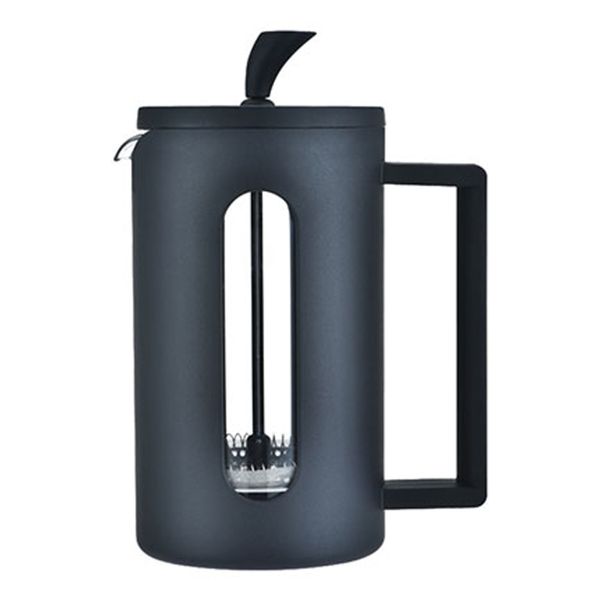 Regent Milano Coffee Plunger with Black Plastic Frame 6 Cup, 600ml