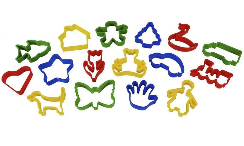 Play Dough Cookie Cutter Set - 16 Piece