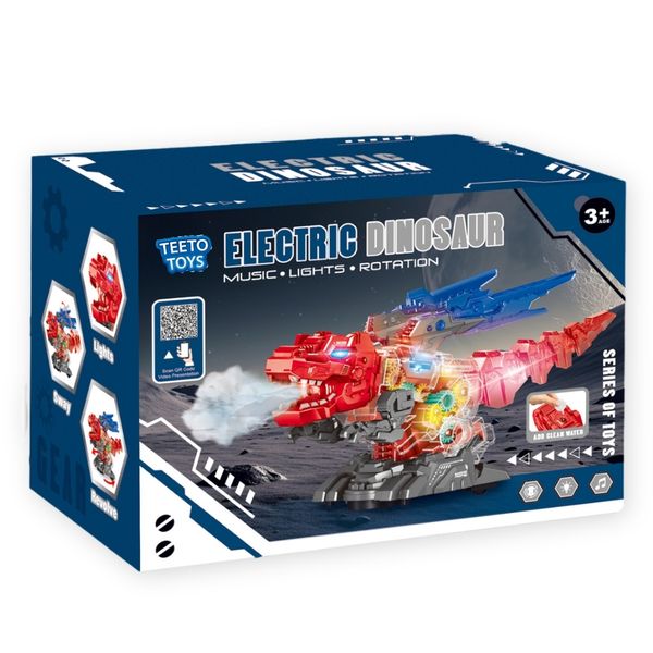 TEETO TOYS Electric Robot Dinosaur Toy - Sound and Lights - Toys for Boys