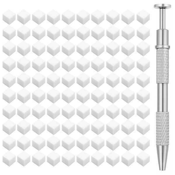 150PCS Nail Sponges for Ombre Nail Art with 1 Grab Pen, for Salon, Home Use