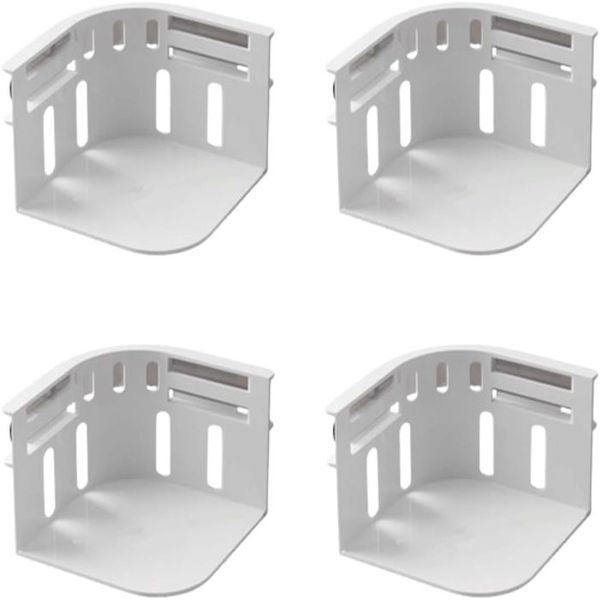 Open Corner Bed Sheet Holder with Lock Strips - 4 Piece