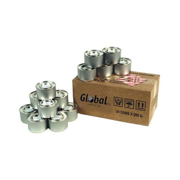 Global Chafing Fuel Alcohol Methanol 24 x 200g