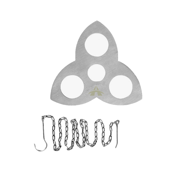 Portable Camping Tripod Board Outdoor Campfire Support Plate