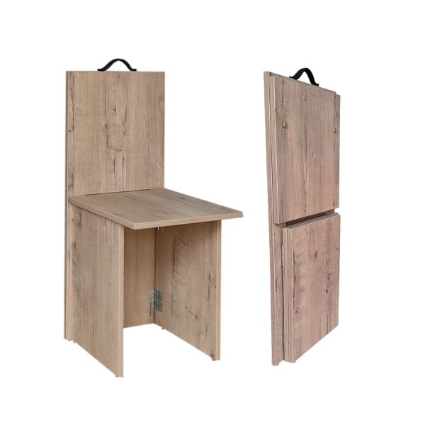 Flip n Flat Folding Chair - Rustic Wood
