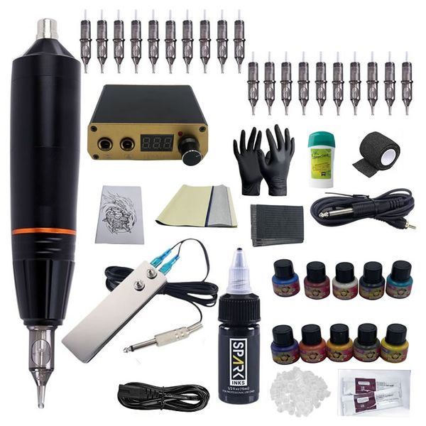 Professional Rotary Tattoo Pen Machine Kit D23-8-50