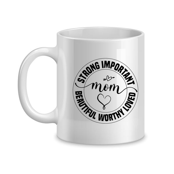 Strong Coffee Mugs for Mothers Day Graphic Mom Sayings Cups Present 062