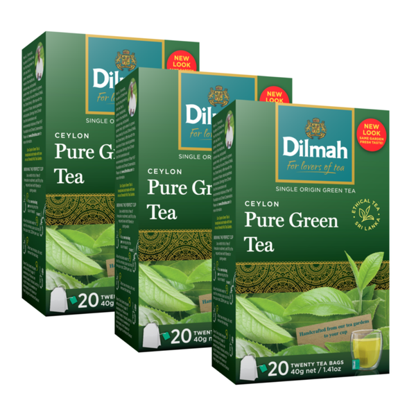 Dilmah - Pure Ceylon Green Tea - 60 Tagged Tea Bags