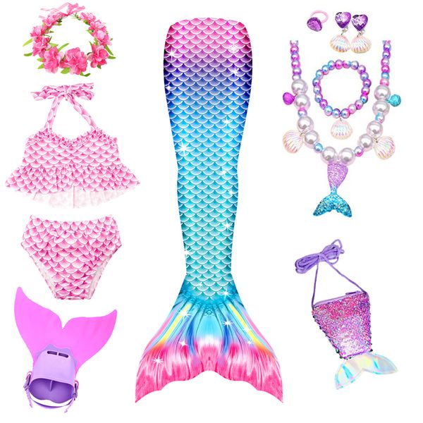 Mermaid Tails for Swimming Bathing Suit,Princess Bikini Set,Mermaid Cosplay