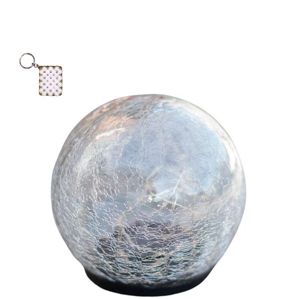 FA-LC58A Solar Power Globe Garden Lights Warm White 2PCS And A Keyholder
