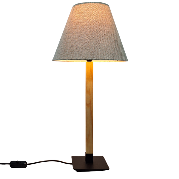 Modern Metal/Ash Table Lamp - Victoria