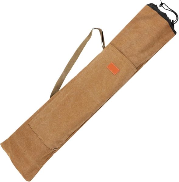 Canvas Fishing Rod Storage Bag with Shoulder Strap