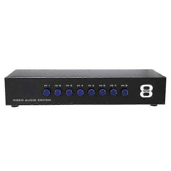Out Composite Video Audio 3 Av Switch Switcher Box Selector Professional Quality Vcd/dvd To Tv