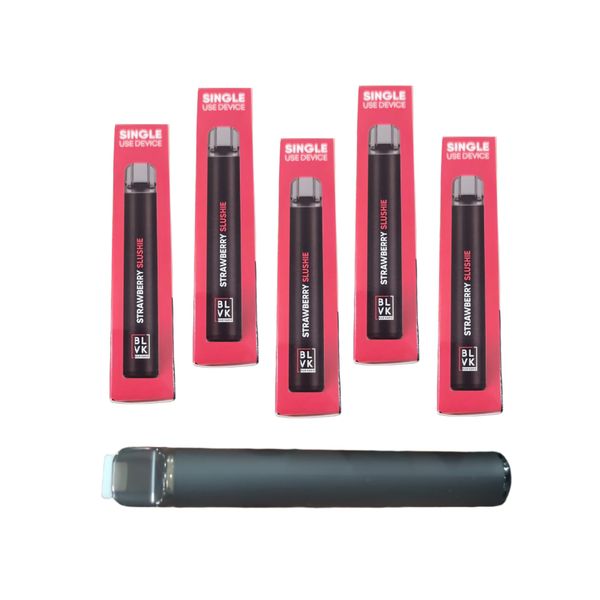 New BLVK Disposable Vape 800 Puffs Strawberry Slushie 5pack