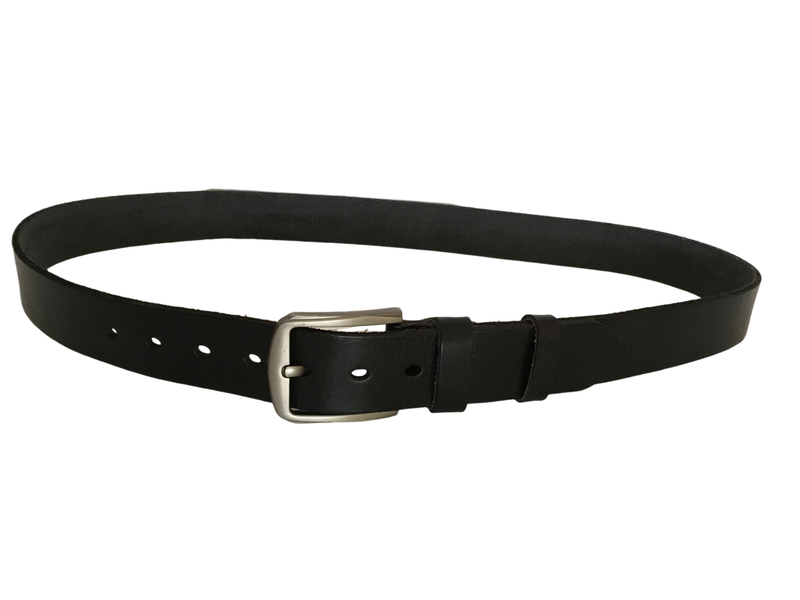 Men Pined Buckle Leather Belt