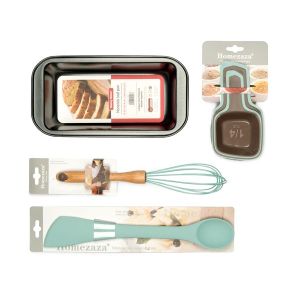 Non-Stick Loaf Pan And Utensils Set