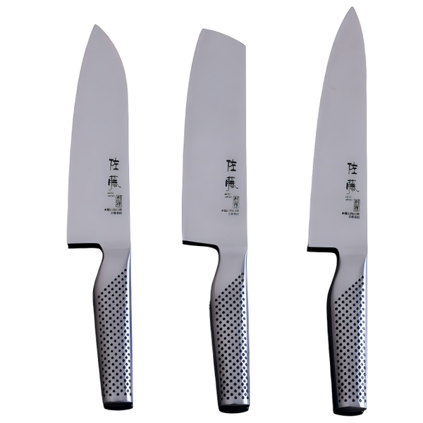 Sato 3Piece Japanese Kitchen Knife Set High Carbon Steel Ergonomic Handle