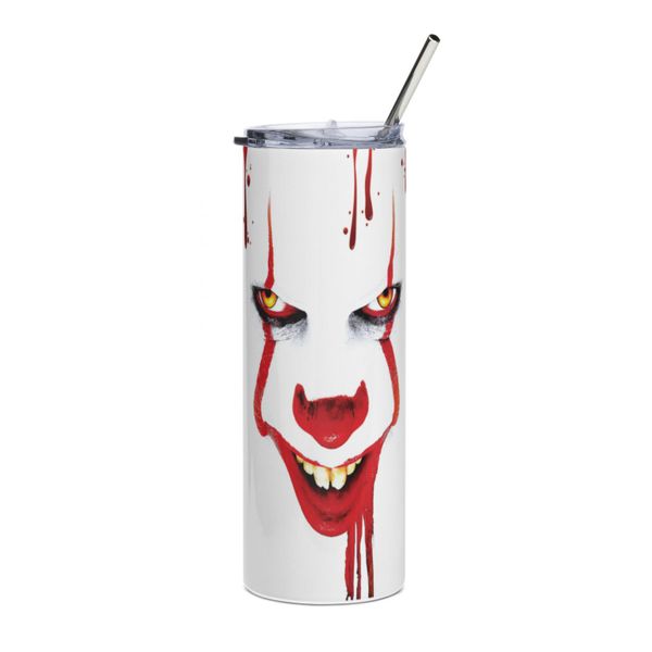IT Clown Horror Stainless Steel Tumbler