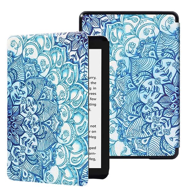 Generic Cover For Amazon Kindle Paperwhite 10th Gen Blue Petals Buy Online in South Africa