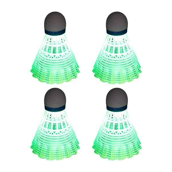 Light-Up Shuttlecocks Badminton Set Green