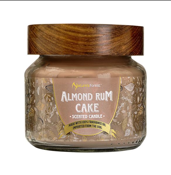 Nature's Forest - Almond Rum Cake Candle - 2 Wicks