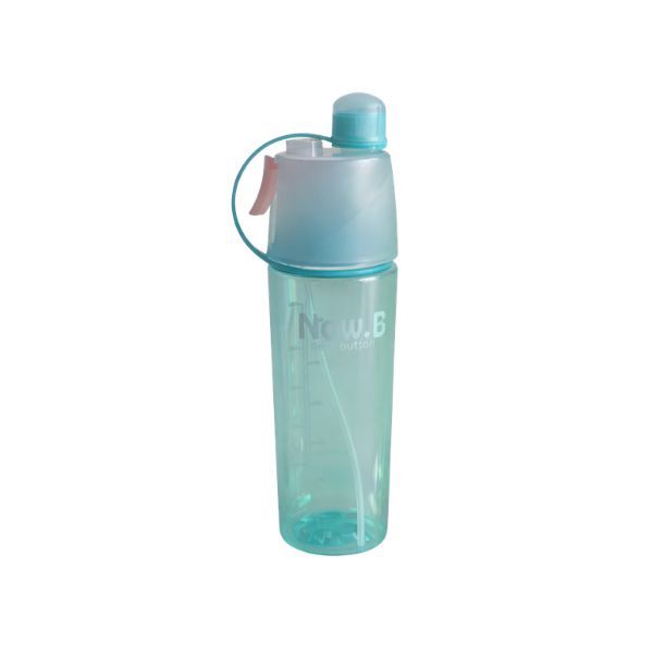 600ml Portable Sports Water Bottle with Handle - Blue