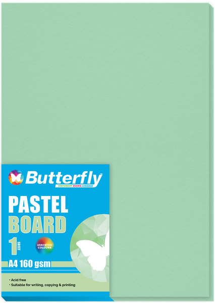 Butterfly A4 Pastel Board 50s - Green