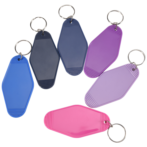 22 Pcs Motel Keychain Blank for Vinyl Making