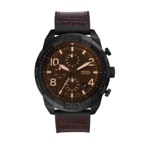 Fossil Bronson Brown Leather Watch - FS5713